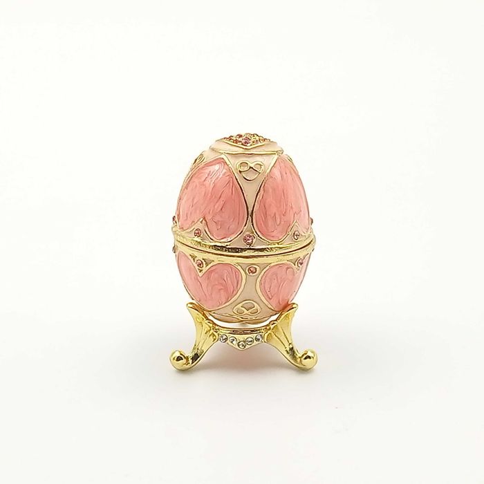 Jajko jajo faberge i szkatułka różowe serce