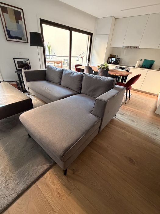 Sofá Chaise Longue Cinzento 238 cm | 2 Módulos | 300€