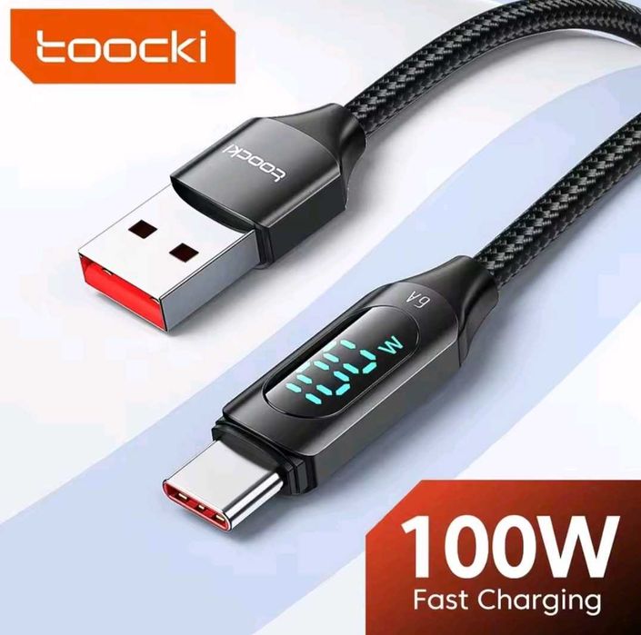 Якісні,Брендові, USB кабелі швидкої зарядки:NNBILI С-С,Toocki A-C,3in1