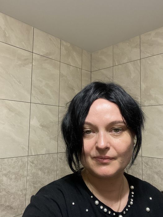 Перука ( парик) з натурального волосся зі стрижкою