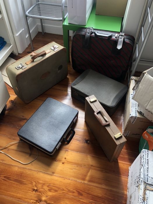 Malas vintage para decoração