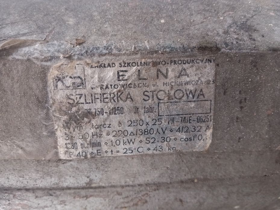 Szlifierka stołowa Elna