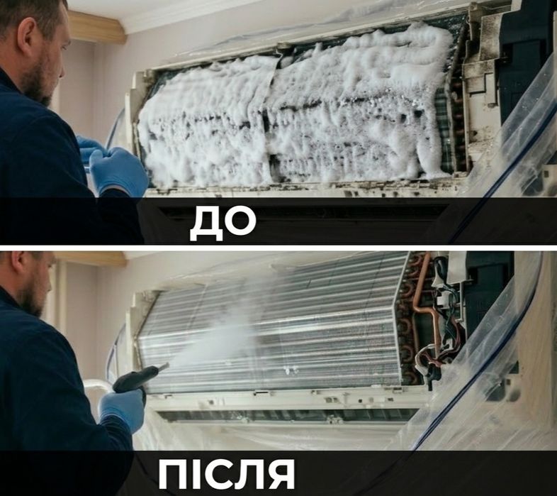Кондиціонер: мийка, дезінфекція, заправка, монтаж/демонтаж, продаж