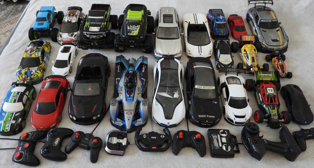 Auta samochody pojazdy sterowane w tym duże, BMW Lamborghini Audi