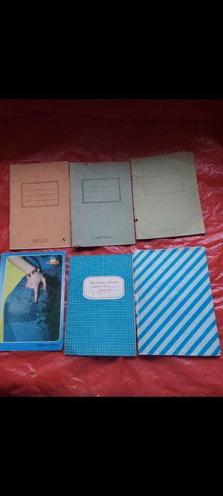 Stare okładki od zeszytów 6 sztuk