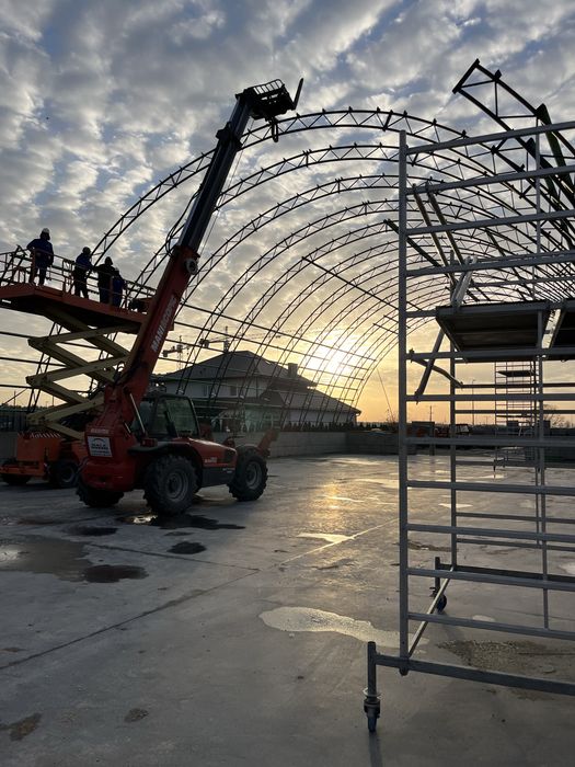 Konstrukcja hali łukowej