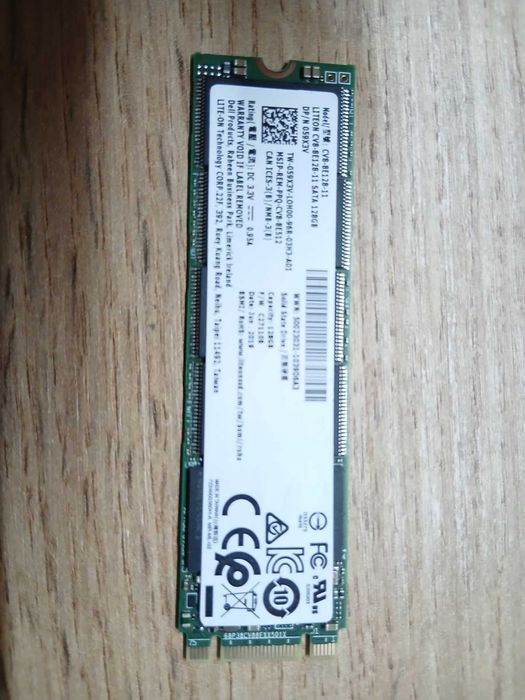 Жесткий диск, SSD, накопитель m.2 128Гб