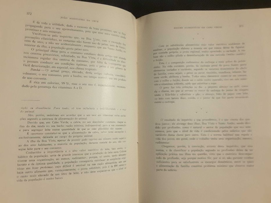 Cabo Verde: Regime Alimentar-Crises, Chuva Artificial/Humpata (Angola)