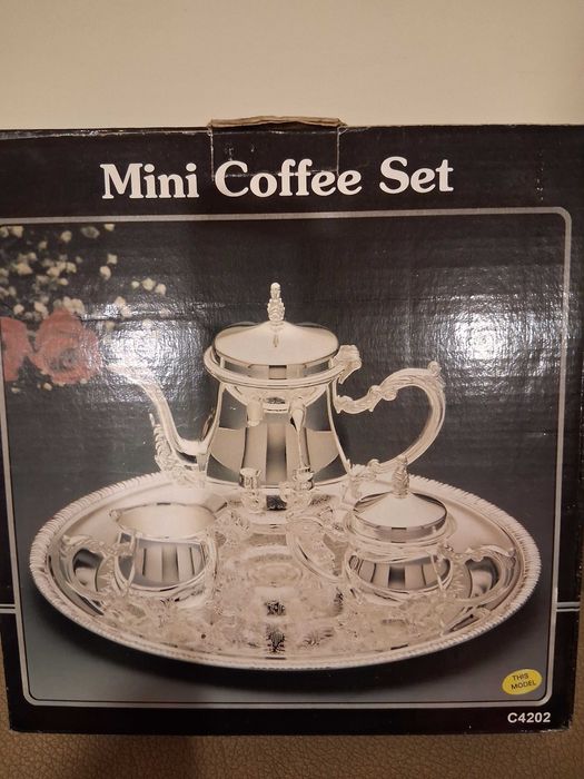Mini Coffee Set Silver Plated
