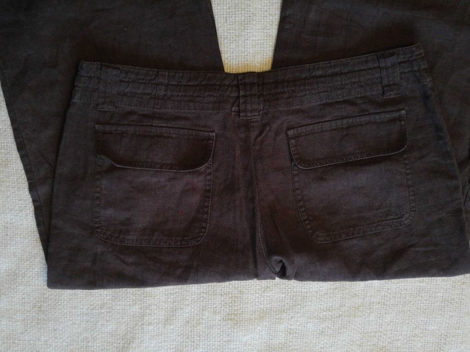 Spodnie lniane damskie