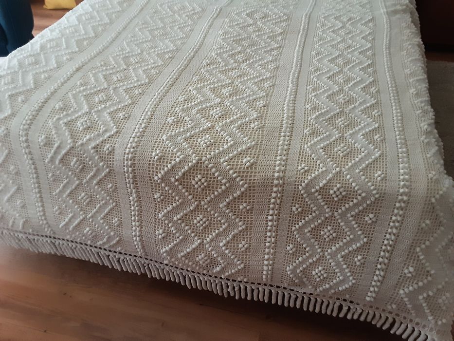 Colcha de casal em croché