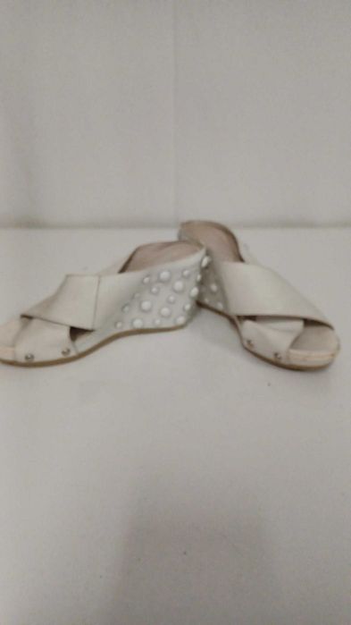 Buty klapki na koturnie Lanqier  r. 37