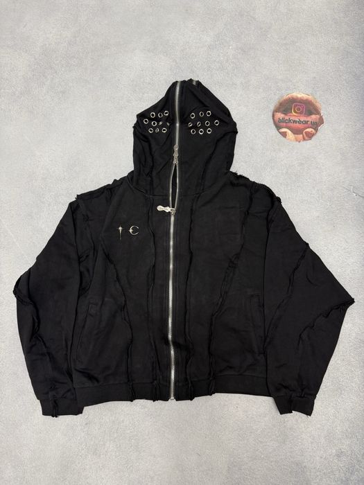 зип худи Thug Club black star zip up vetements balenciaga