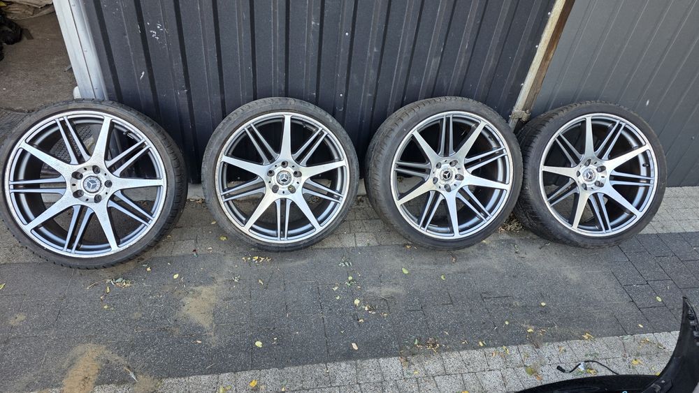 Koła Felgi Aluminiowe Alufelgi Mercedes CLS W219 W211 20" ET35 Przód 8.5J Tył 9,75J  Audi VW 5x112 Cr1/10 Carlsson