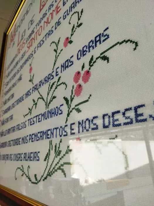 Quadro Manual Ponto de Cruz