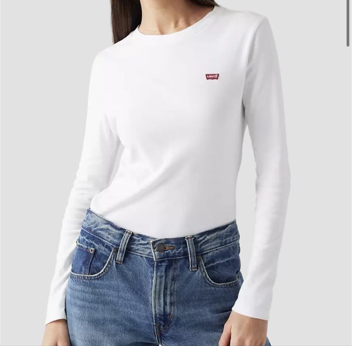 Оригінальний білий лонгслів Levi’s