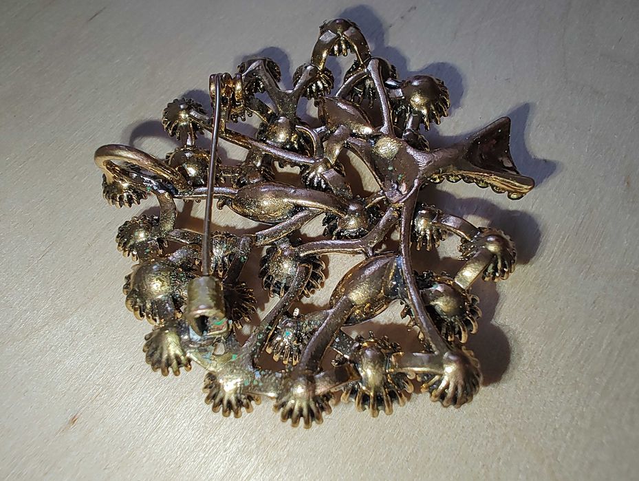 Broszka/przywieszka - duże kryształowe drzewko