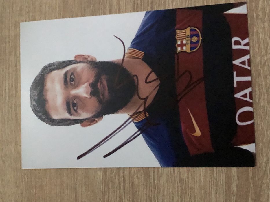 Автограф зірки футболу Арди Турана Барселона Атлетіко Мадрид Шахтар