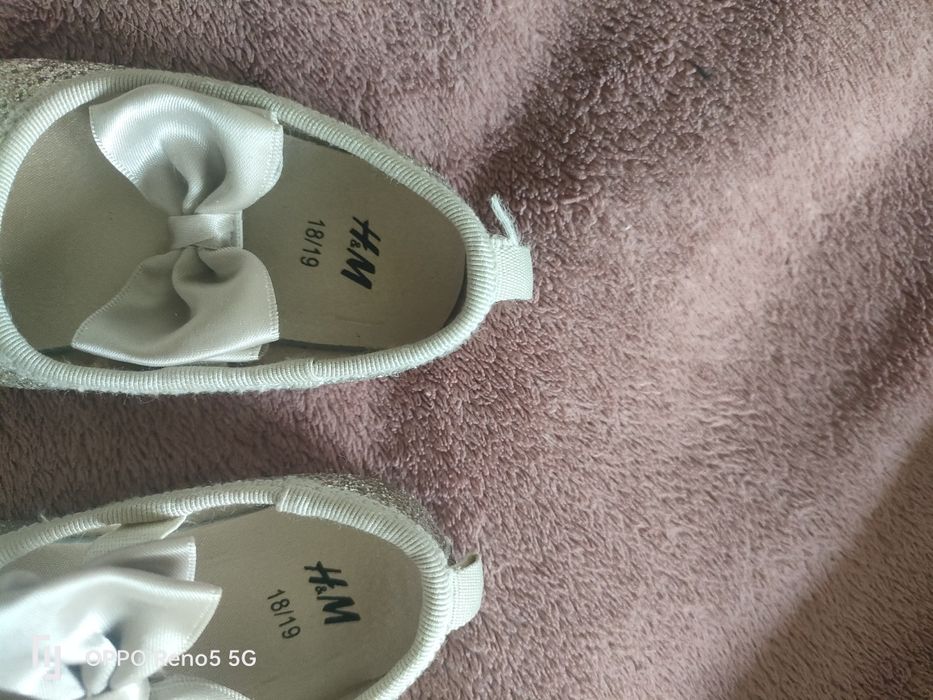 Buty do chrztu balerinki dziewczynka