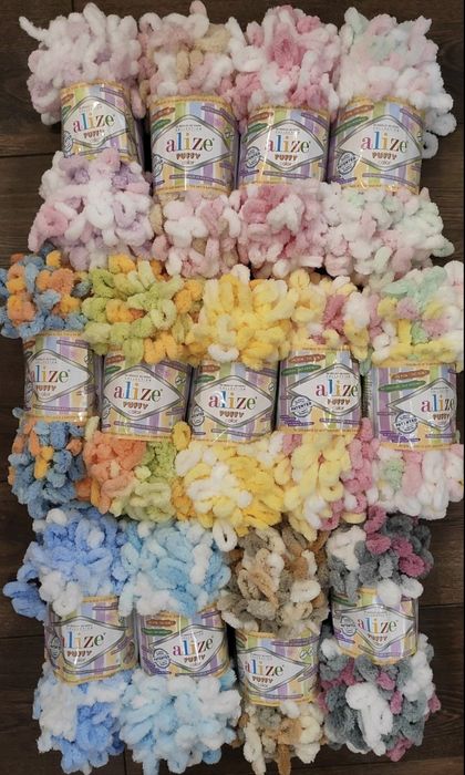Пряжа Пуффи КОЛОР Ализе