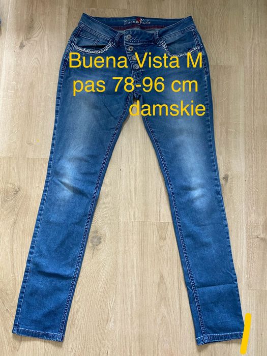 Buena vista 38 M damskie spodnie skinny jeansy dżinsy niebieskie