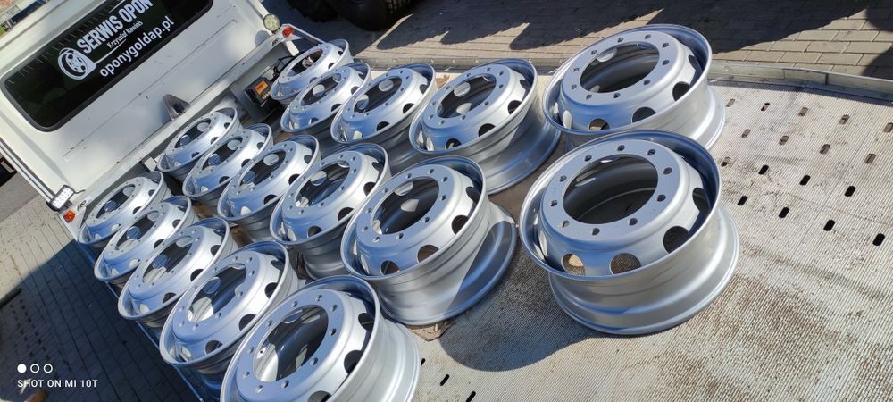 22.5x9.00 nowa felga stalowa przód napęd ciężarowy 9.00x22.5