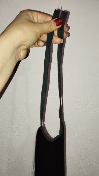 Хвіст,шиньйон темно коричневий