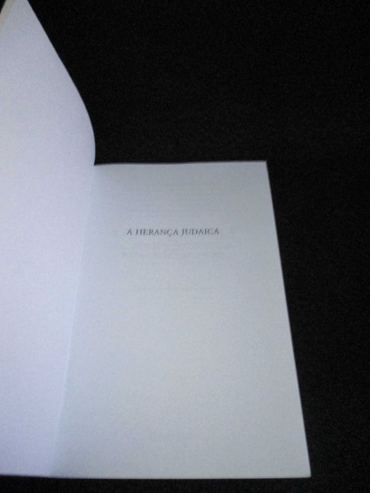 Livro A Herança Judaica Thomas Cahill 1ª edição 2000