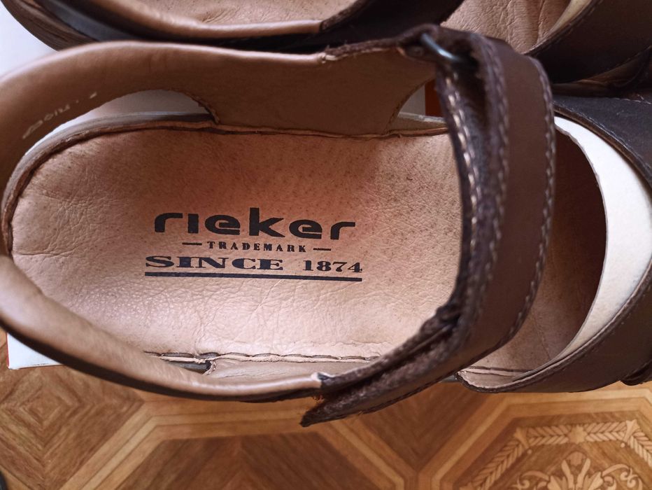 Мужские сандали размер  стелька 30 см 46  rieker рикер кожа новые