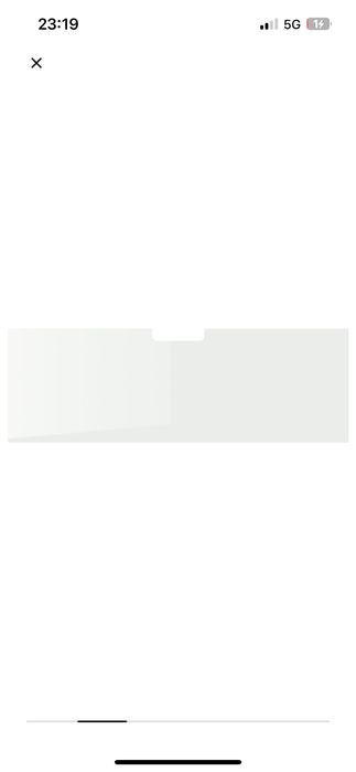 Szkło białe Besta Ikea 120x40 - górny panel TV