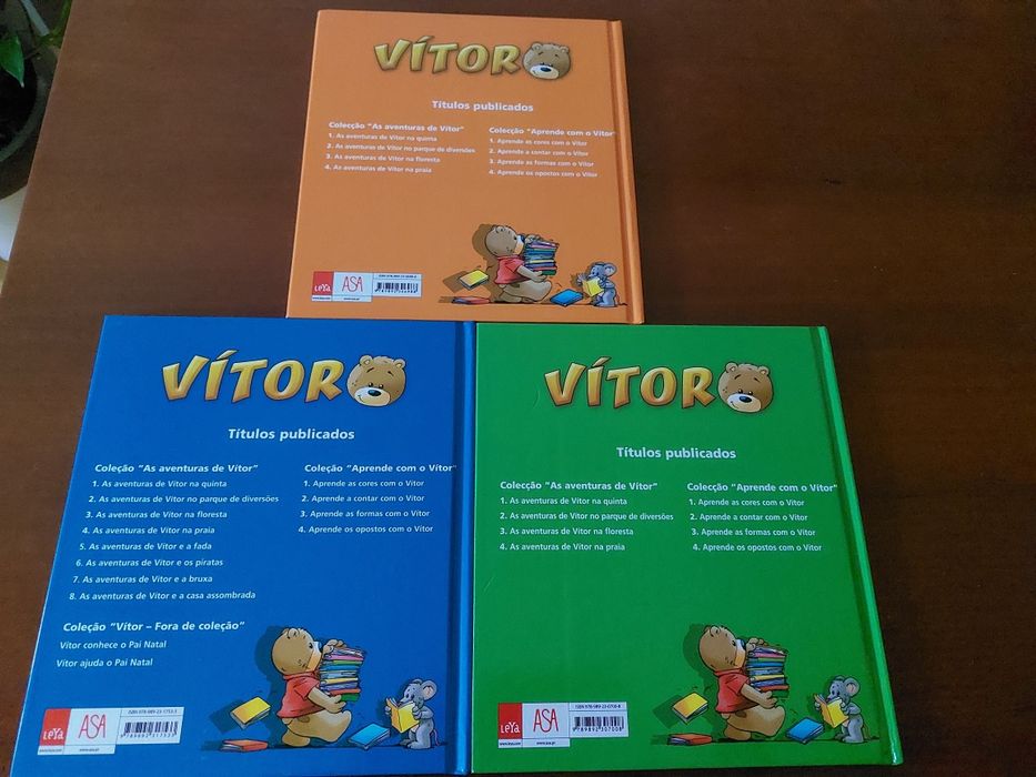 Livros da colecção As Aventuras de Vítor