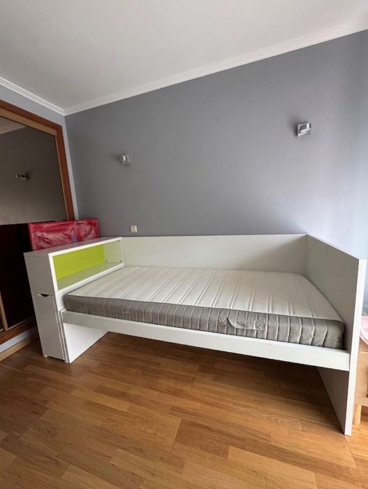 Cama de Solteiro IKEA FLAXA com Cabeceira de Arrumação