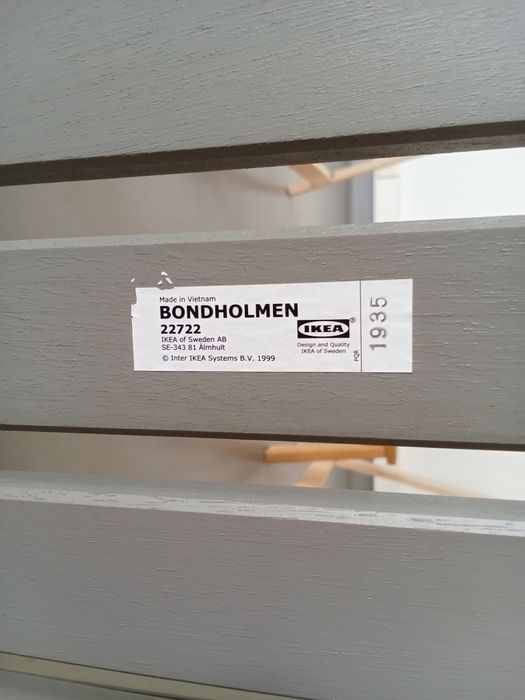 Cadeira exterior cinzenta ikea