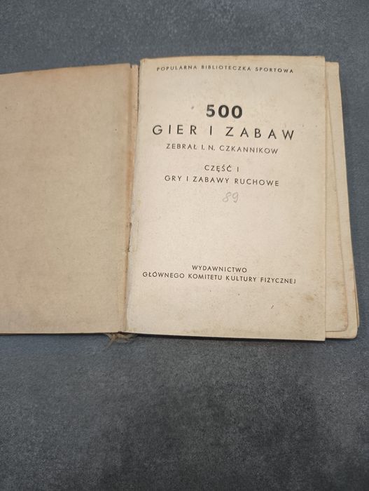 500 Gier i zabaw Czkannikow 1951