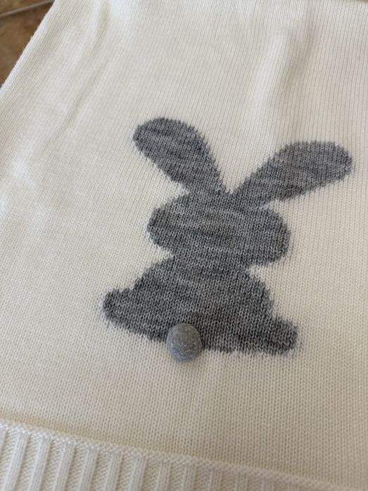 Детский плед покрывало Зайчик (90% шерсти)