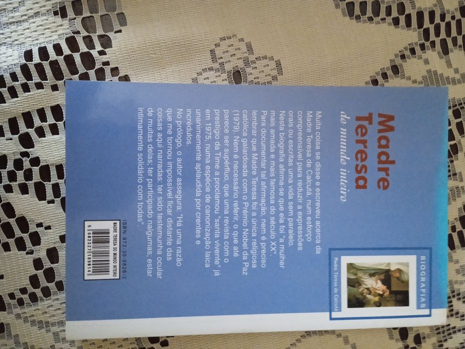 Livro de Madre Teresa Calcutá