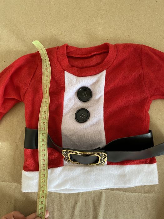 Новорічний дитячий костюм Санта Клаус 4-9 місяців