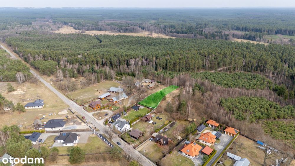 Działka budowlana pod Biłgorajem w otulinie lasu