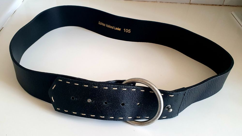 PASEK damski roz. 105 gruba SĶÓRA NATURALNA super stan