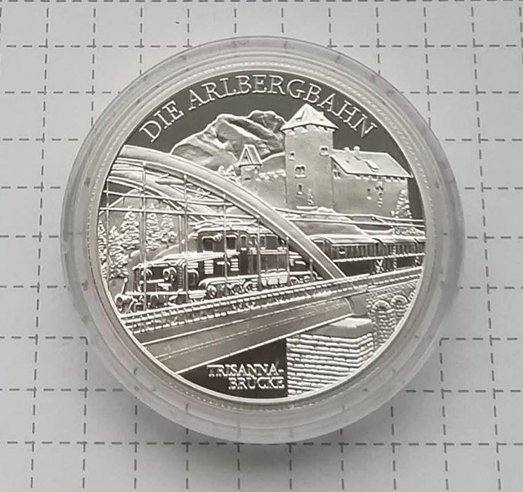 Австрія 20 євро 2009р. СРІБЛО. Залізниця - OBB 1189 Krokodil.