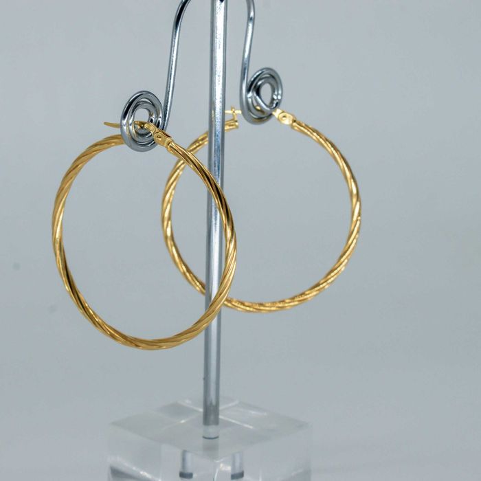 Złote kolczyki 585 KOŁA 2,07gram 4cm Nowe Okazja WYSYŁKA GRATIS