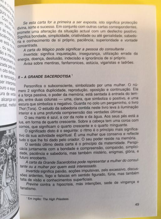 Livro "Tarot - o que dizem as cartas?"