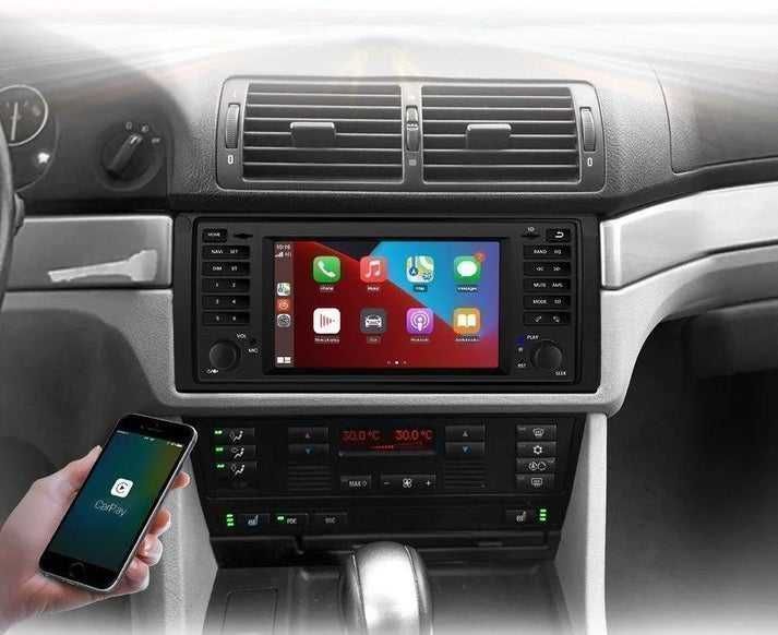 BMW E39 X5 E53 1996–2003 – Radio Android 15 7” CarPlay Android Auto 2GB/32GB GPS Nawigacja Stacja Multimedialna WiFi Bluetooth DSP PL