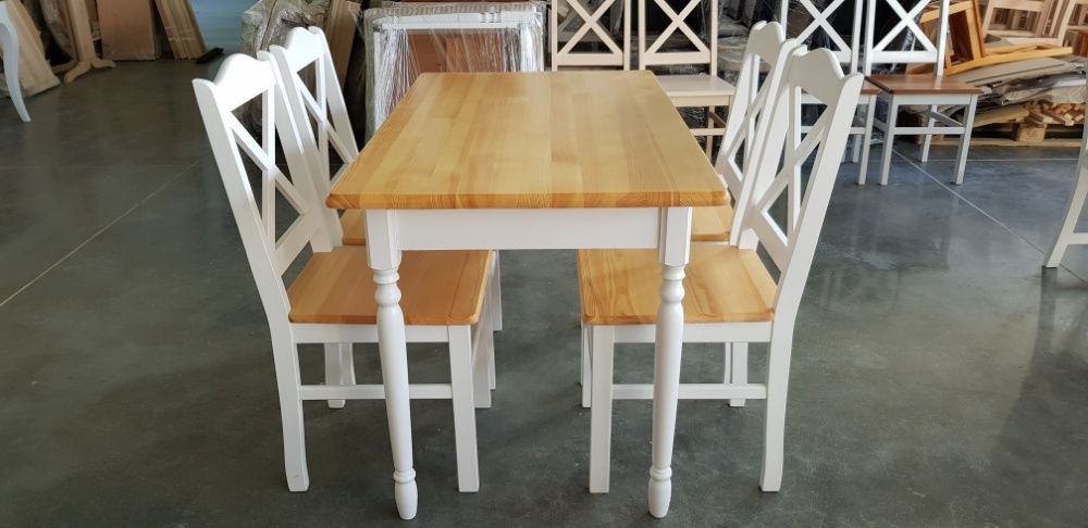Zestaw 4 krzesła+ stół do restauracji baru jadalni  Producent promocja