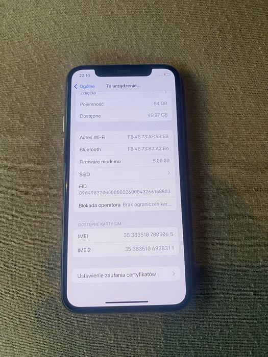 Iphone 11 pro zloty