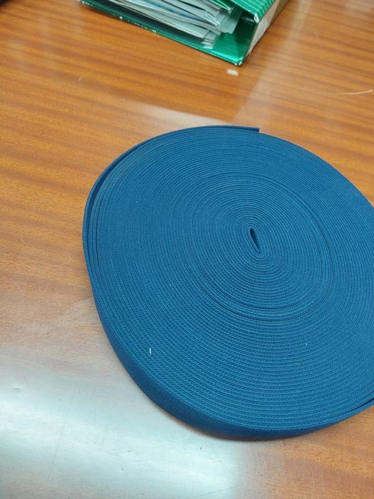 Elastico 4cm preto/ azul