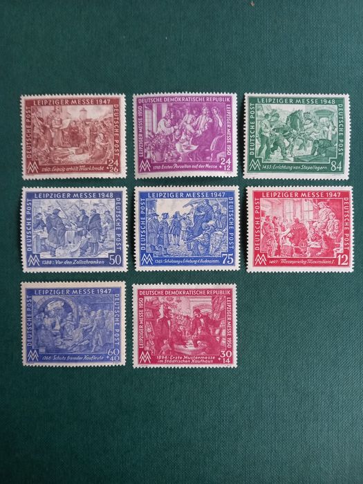 Znaczki pocztowe DDR strefa okupacyjna 1947 r