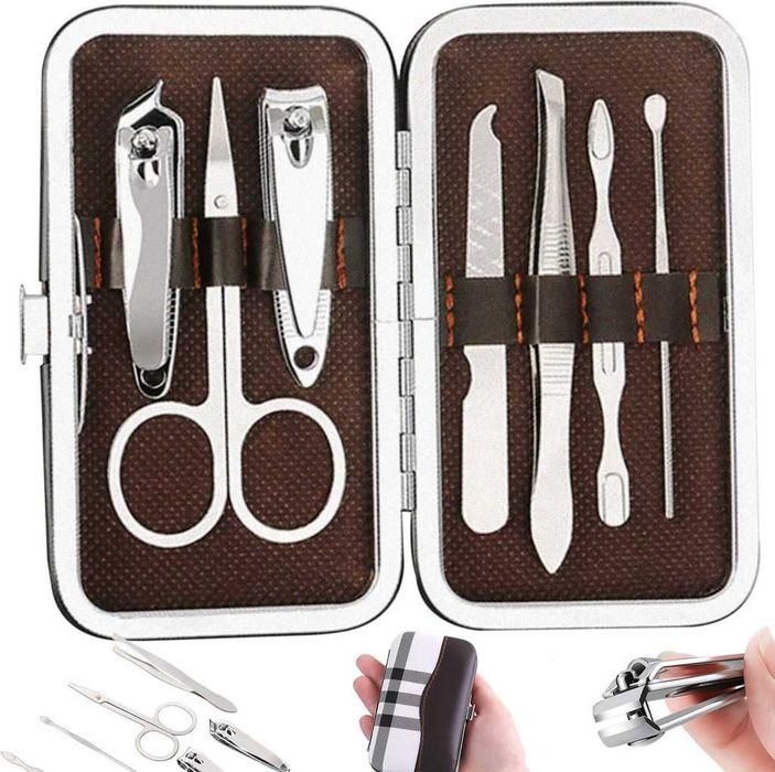 Zestaw do MANICURE  7 w 1. Przybornik do PAZNOKCI Turystyczny PODRÓŻNY