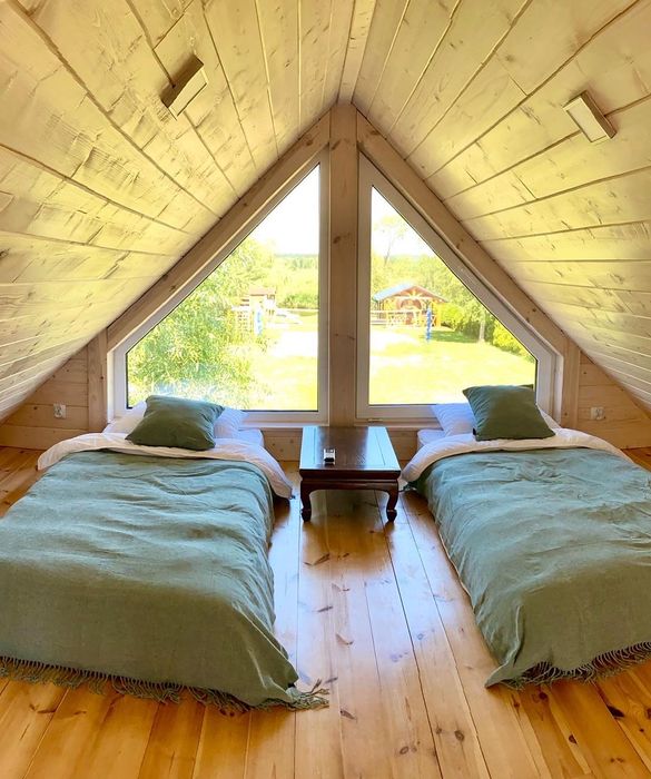 Domek Podlasie Białystok - Sauna Jacuzzi panieński chrzciny nad rzeką