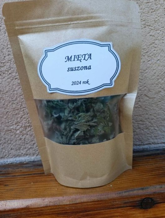 Suszona ekologiczna mięta 40g